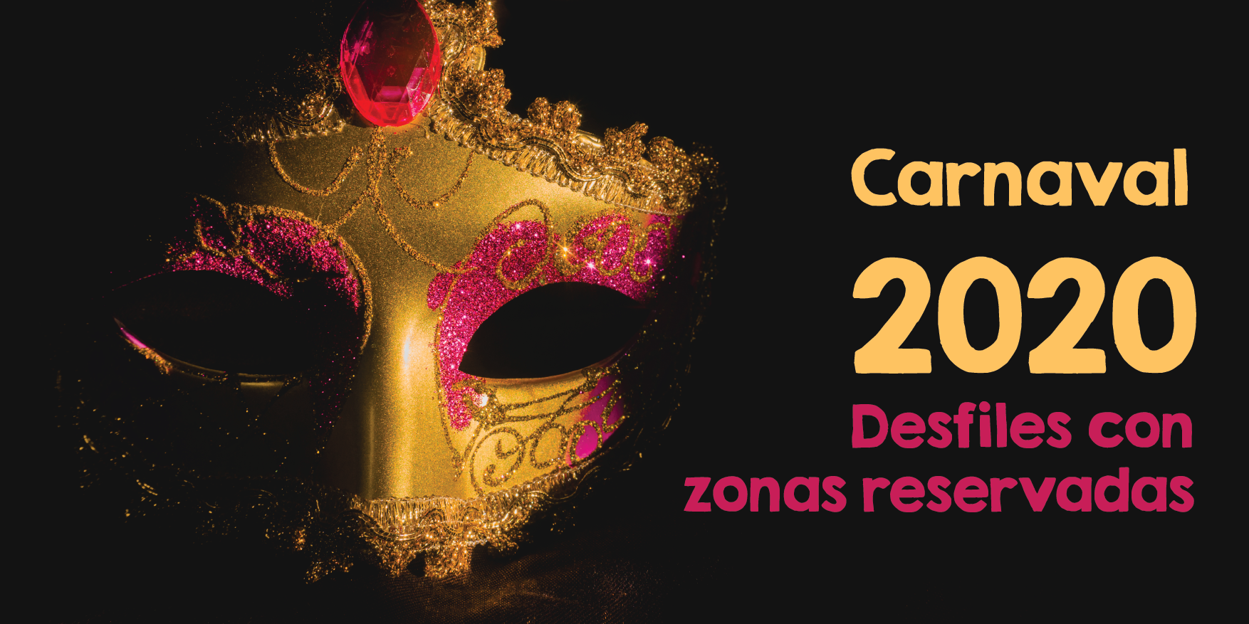 Carnaval 2020 Cartel genérico con el título "Carnaval 2020"