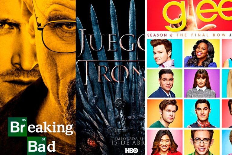 Portada web series sobre discapacidad Montaje con la portada de Breaking Bad, Juego de Tronos y Glee.