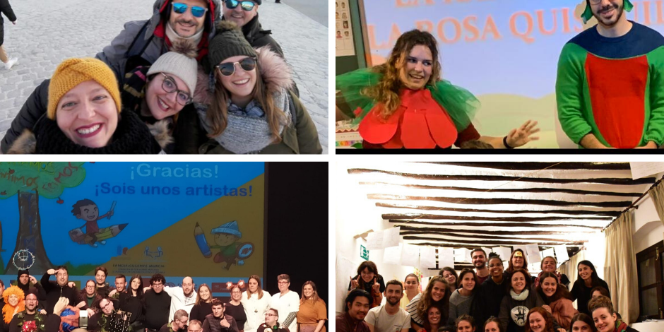 Collage de varias fotos con Eleonora