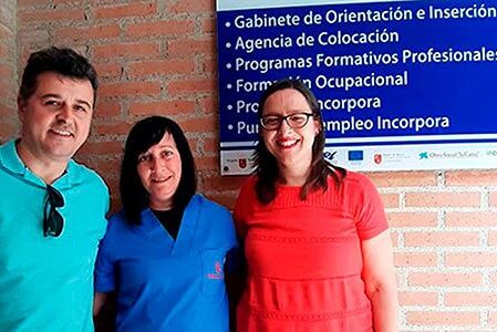 Juani tiene su empresa de limpieza Juani, junto a MJosé del SIL y Andrés del Punto de Autoempleo