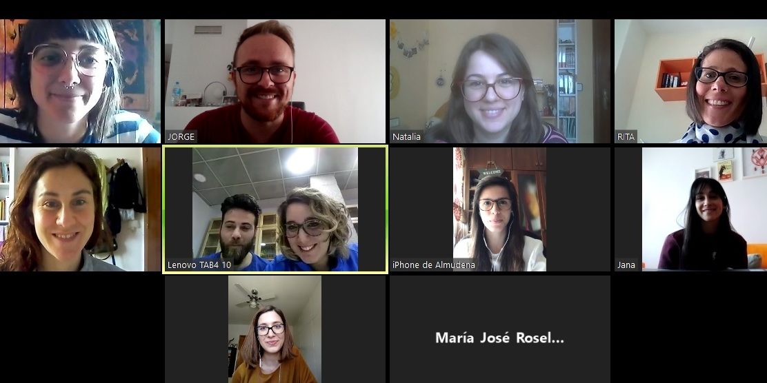 Reunión fisios FAMDIF Captura de pantalla de la reunión por ZOOM de los fisios de la Federación y sus asociaciones