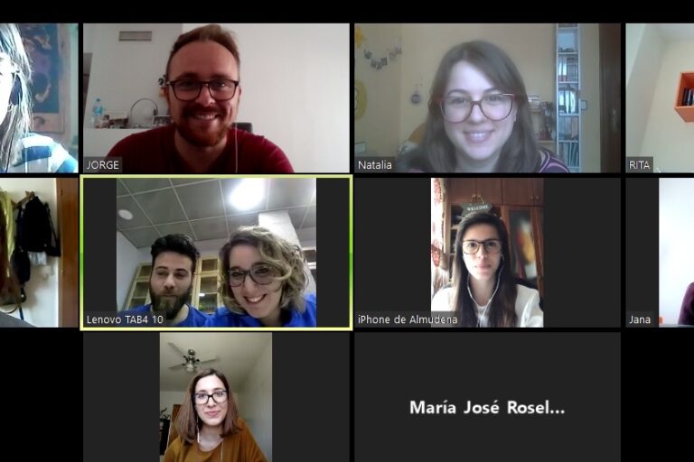 Reunión fisios FAMDIF Captura de pantalla de la reunión por ZOOM de los fisios de la Federación y sus asociaciones