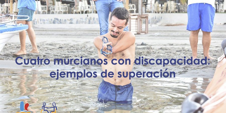 Portada cuatro murcianos con discapacidad Kevin "Mancojo" en la portada de cuatro murcianos con discapacidad: ejemplos de superación.