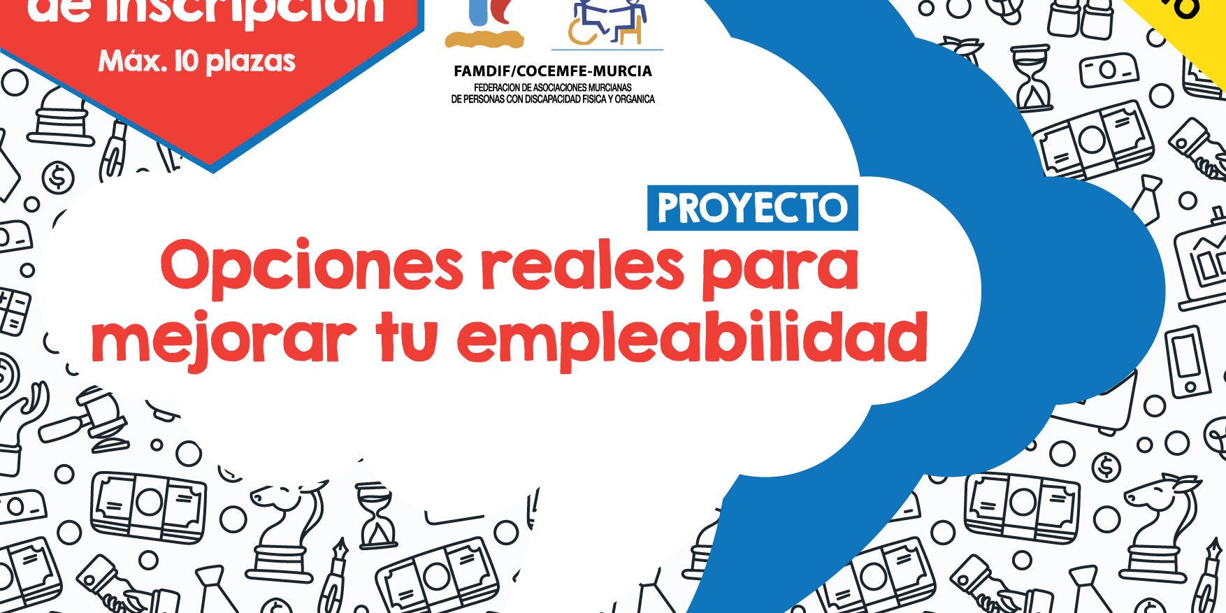 Cartel "Opciones reales para mejorar tu empleabilidad"