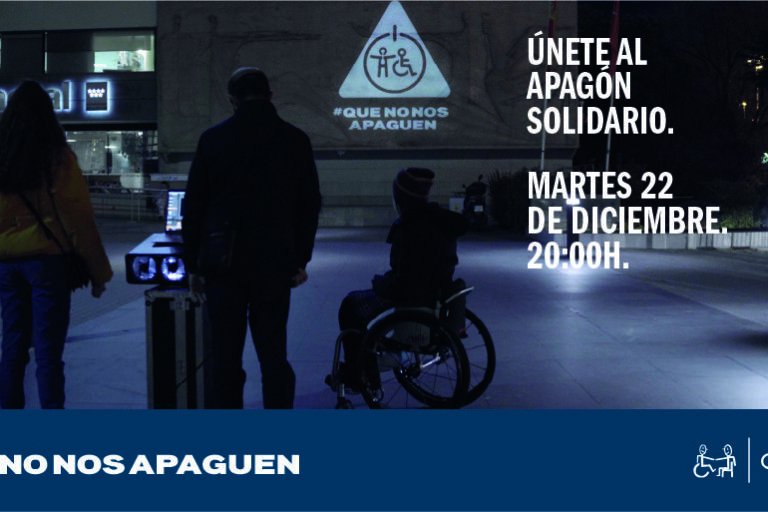 Campaña que no nos apaguen Imagen de la campaña "Que no nos apaguen" de COCEMFE.