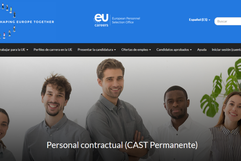 Noticia EU Captura de pantalla de la página de la Unión Europea