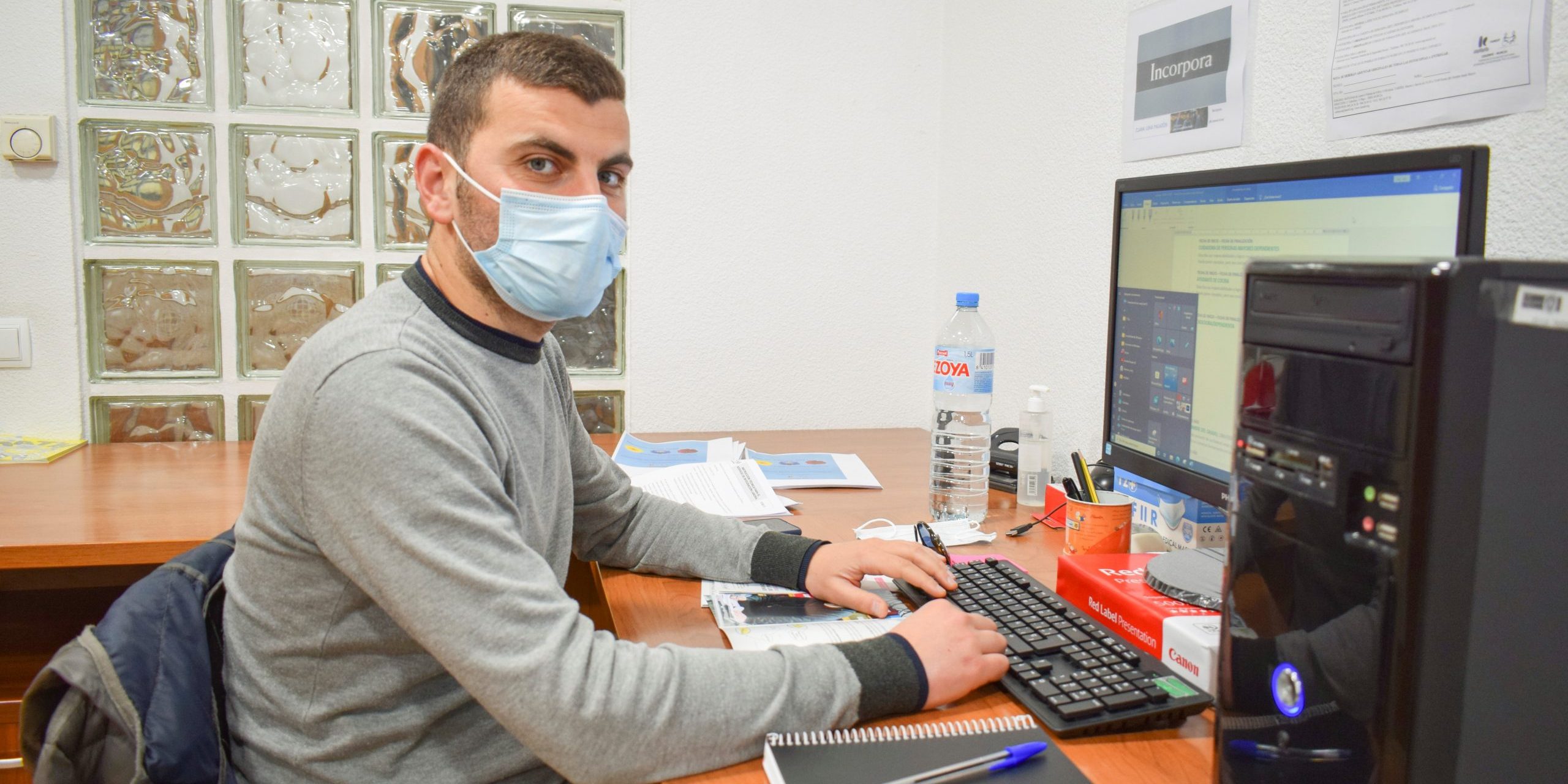 Giannandrea Falanga nuevo volunario europeo de FAMDIF.