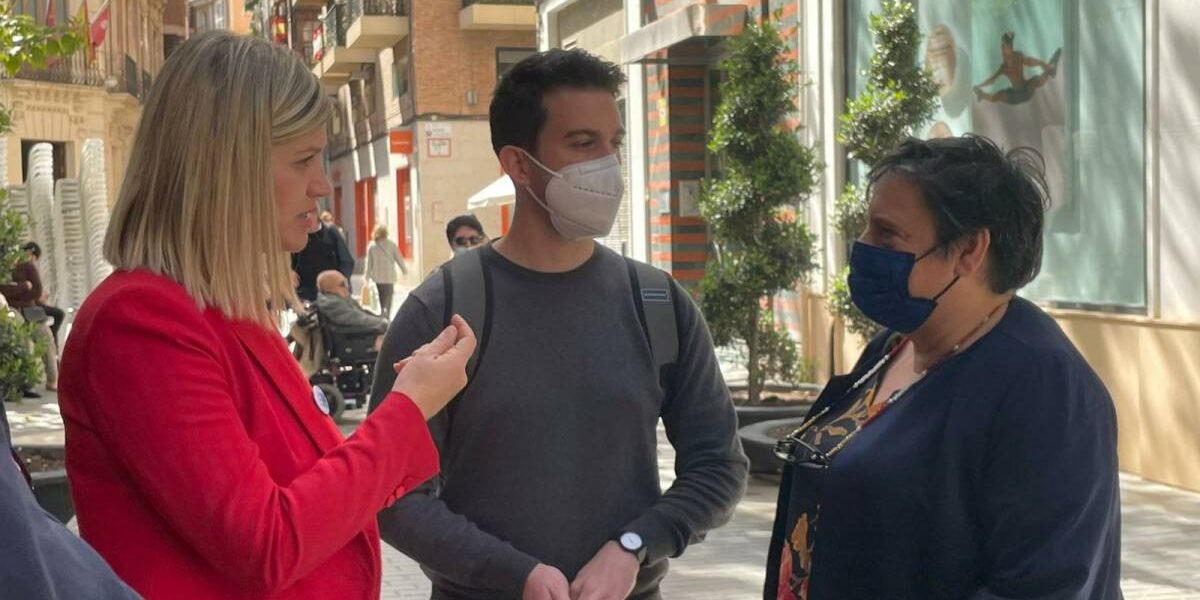 Carmen Gil y Manuel García en la zona reservada de San Bartolomé