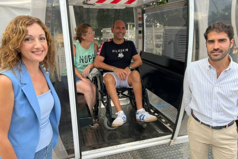 Usuario centro de Día en la Noria de la Feria de Murcia