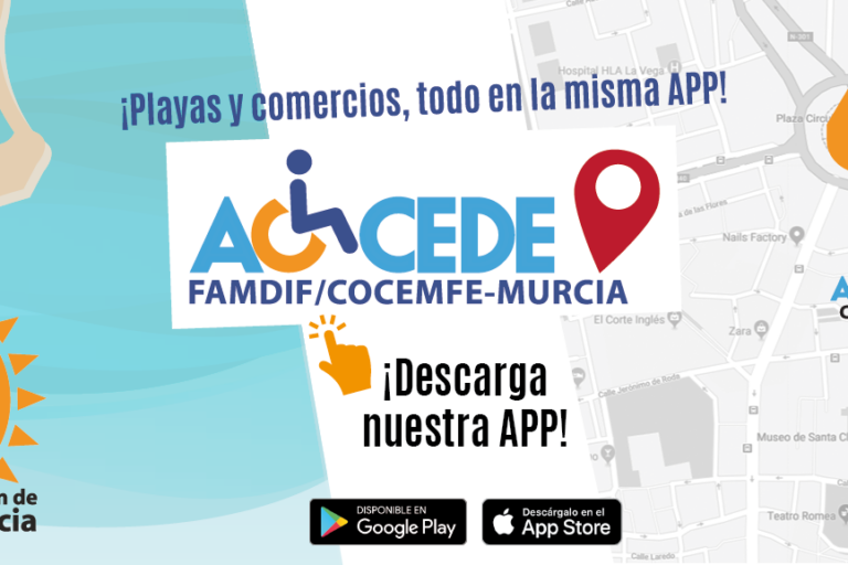 Banner ACCEDE RM FAMDIF-02 APP ACCEDE Famdif accesibilidad playas y comercios