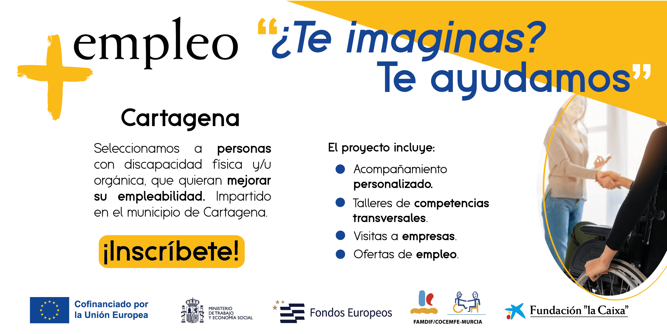 Proyecto + empleo Cartagena Proyecto + empleo Cartagena discapacidad