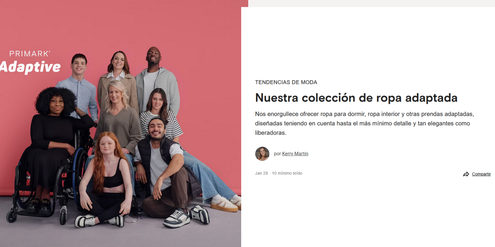 Primark_adaptative Colección primark adaptative para personas con discapacidad