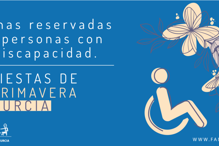 Zonas reservadas personas con discapacidad fiestas de Murcia